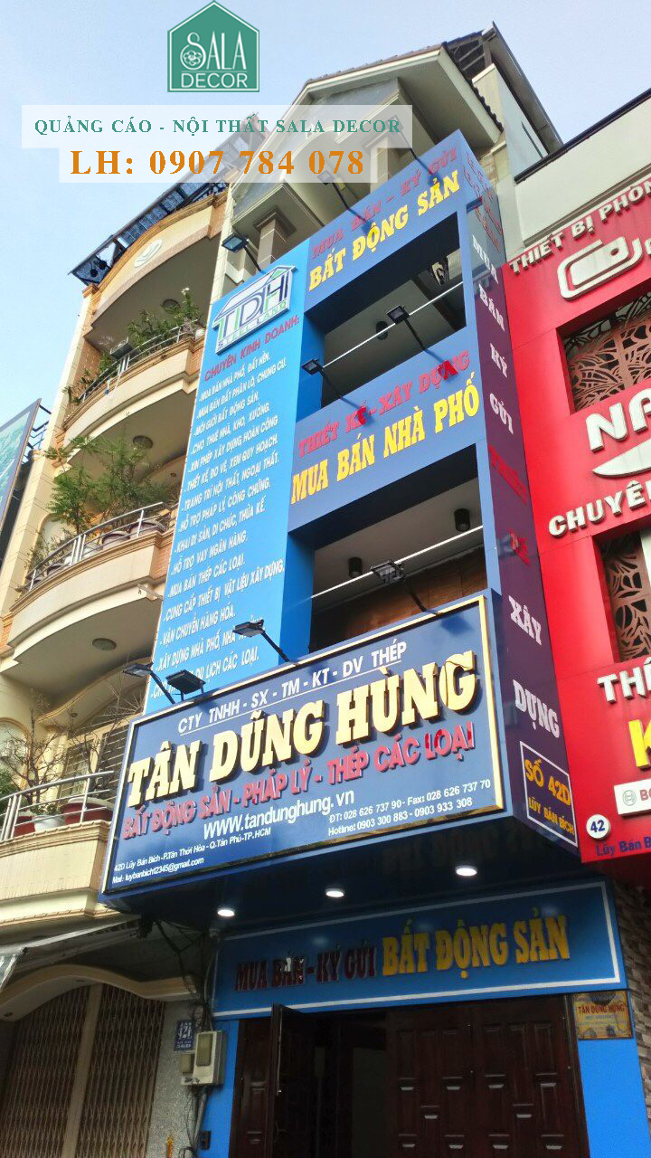 Bảng hiệu alu giá rẻ đẹp tại Quang Trung - TPHCM